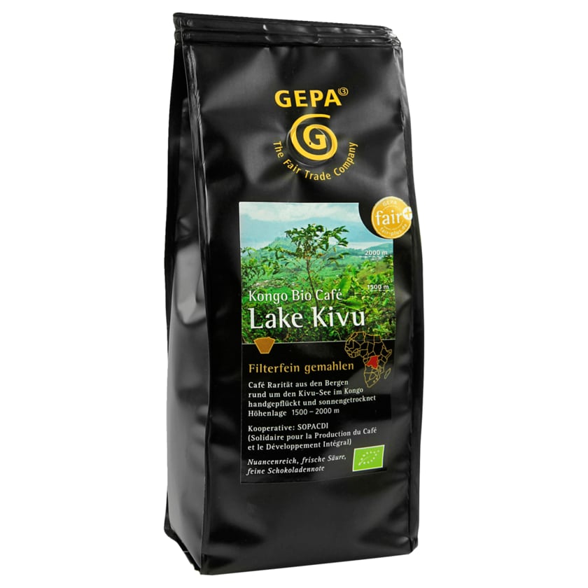 Gepa Bio Kongo Café Lake Kivu gemahlen 250g